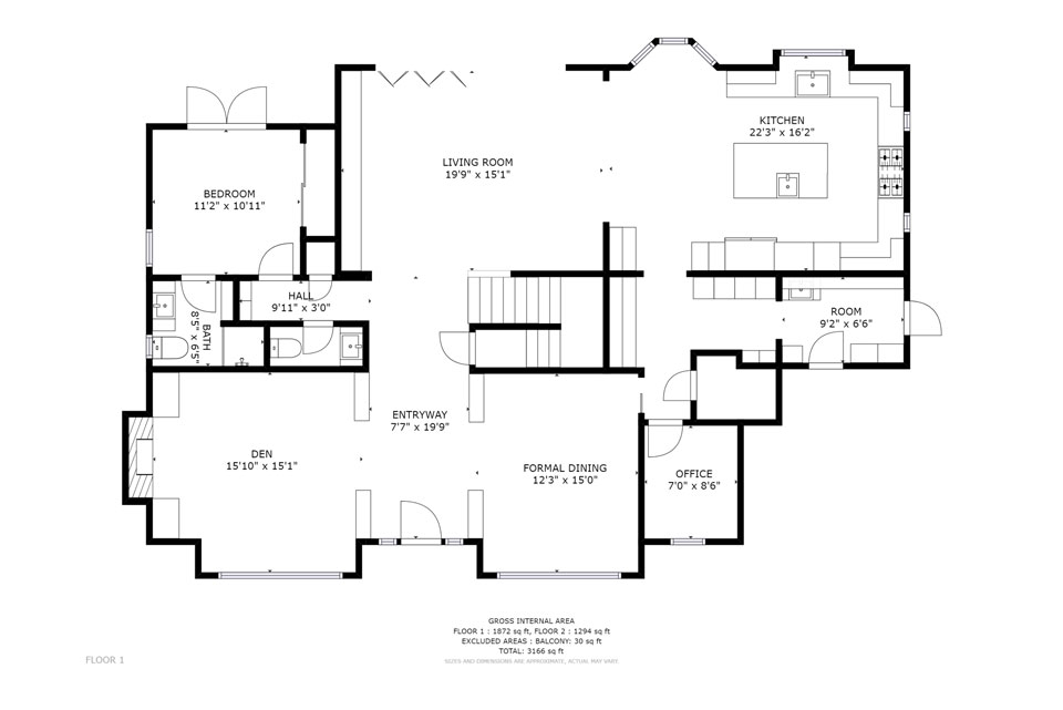 Des Moines Schematic Floor Plan Real Estate Photographer Matterport Virtual Tour